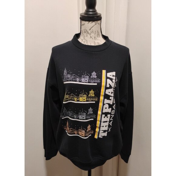 Plaza Kansas City Sweater Unisex Size ¨ L ¨  12-14,  long sleeve, black - Picture 2 of 10